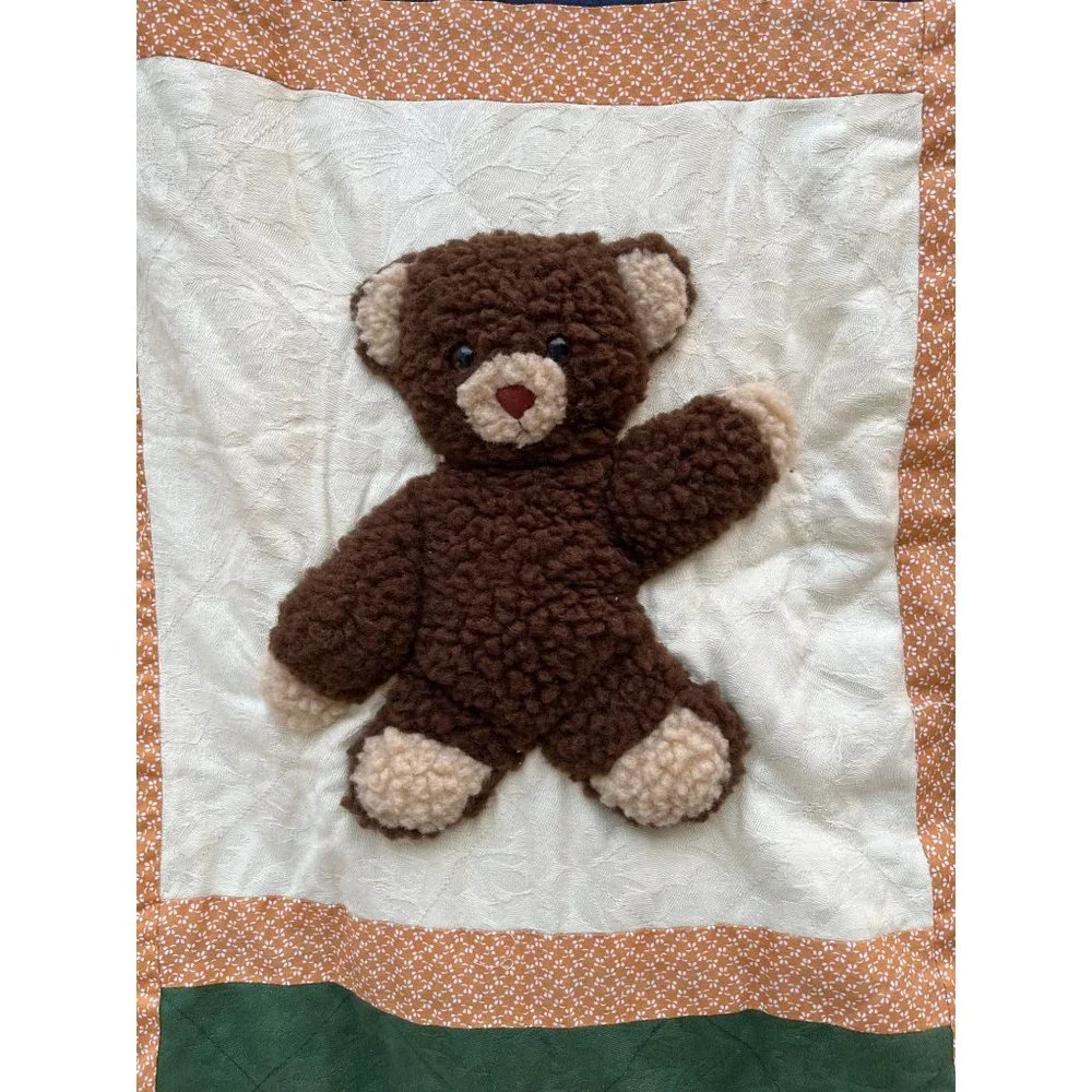 Teddy Bear Wall Art Nursery Décor 3 D Dimensional Art Quilted Hanging 48x58